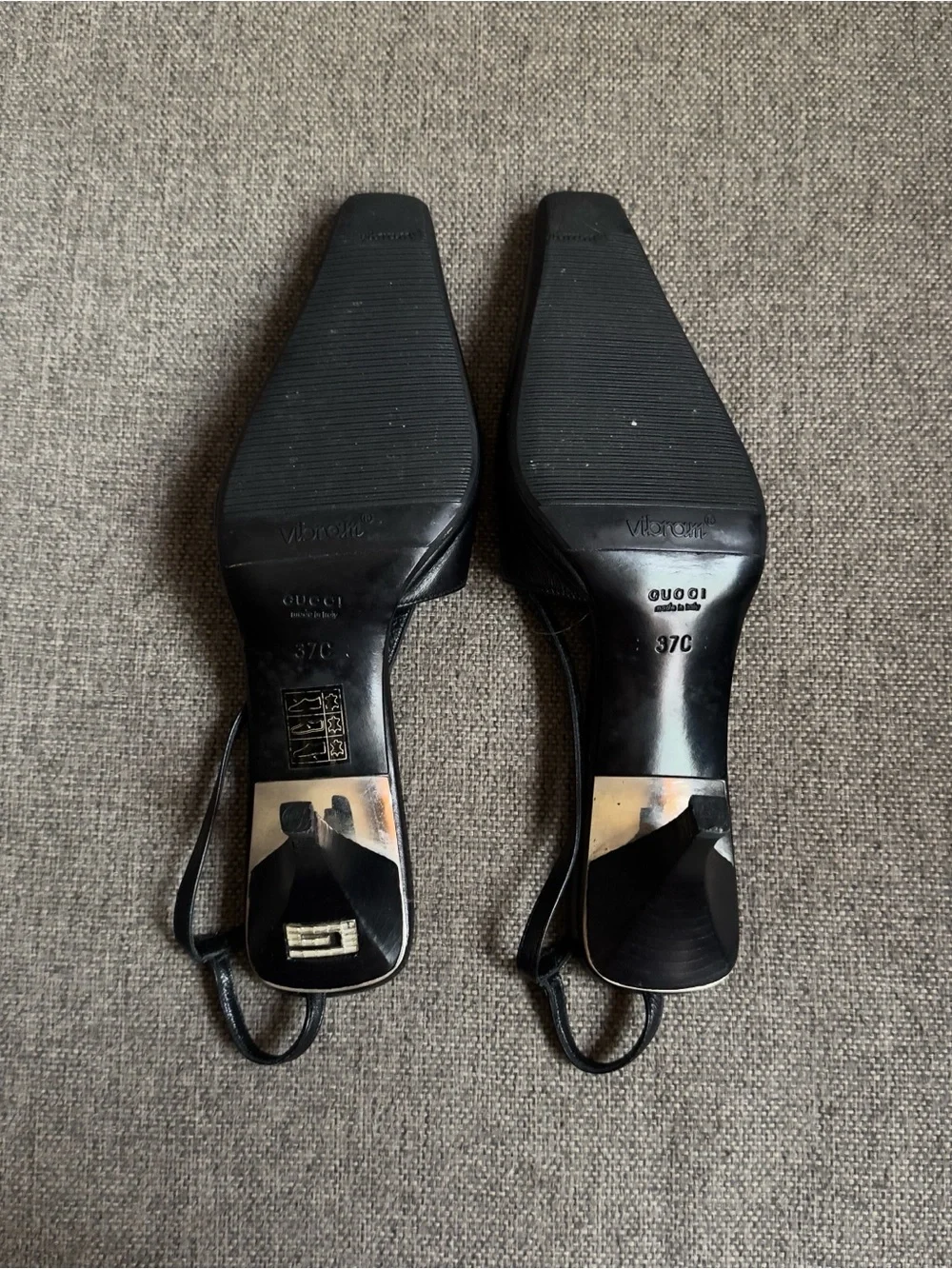 Vintage Gucci x Tom Ford “GG” black heels
